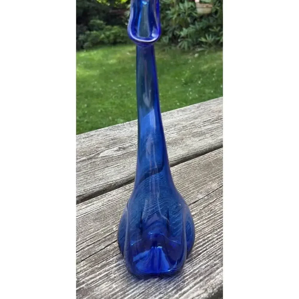 Persian handblown cobalt blue tear catcher